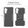 Outdoor Hülle für Samsung Galaxy A16 Handyhülle Handy Tasche Bumper TPU Silikon in Schwarz