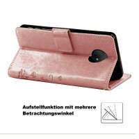 Schutz Hülle Nokia G20 / G10 Handyhülle Handy Tasche Flip Case Klapptasche Blume