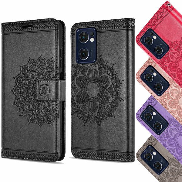 Hülle für Oppo Find X5 Lite, Flipcase Handyhülle Schutzhülle Klapphülle Etui TPU