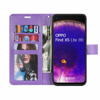 Hülle für Oppo Find X5 Lite, Flipcase Handyhülle Schutzhülle Klapphülle Etui TPU