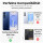 Handykette Samsung Hülle mit Band Handyhülle Kartenfächer PU Leder Umhängetasche Galaxy S25+ in Grau