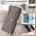Handykette Samsung Hülle mit Band Handyhülle Kartenfächer PU Leder Umhängetasche Galaxy S25+ in Grau