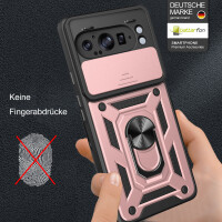 Outdoor Panzer Hülle für Google Pixel 9 Pro XL Handyhülle mit Kameraschutz Case in Rosegold