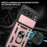 Outdoor Panzer Hülle für Google Pixel 9 Pro XL Handyhülle mit Kameraschutz Case in Rosegold