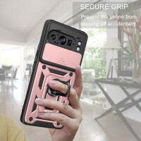 Outdoor Panzer Hülle für Google Pixel 9 Pro XL Handyhülle mit Kameraschutz Case in Rosegold