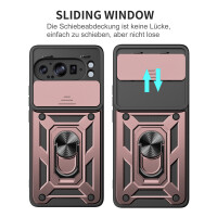 Outdoor Panzer Hülle für Google Pixel 9 Pro XL Handyhülle mit Kameraschutz Case in Rosegold