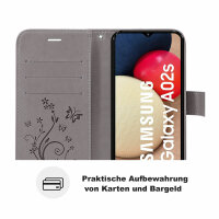 Handy Tasche für Samsung Galaxy A02s Hülle Case Schutz TPU Schale Etui Buchhülle