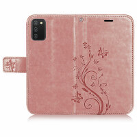 Handy Tasche für Samsung Galaxy A02s Hülle Case Schutz TPU Schale Etui Buchhülle