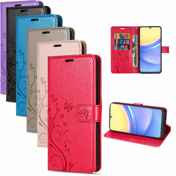 Hülle für Samsung Galaxy A15 Handyhülle Handy Tasche Klapphülle Wallet Case Etui