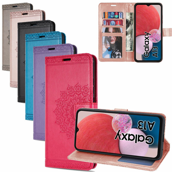 Hülle für Samsung Galaxy A13 4G, Flipcase Handyhülle Schutzhülle Klapphülle Etui