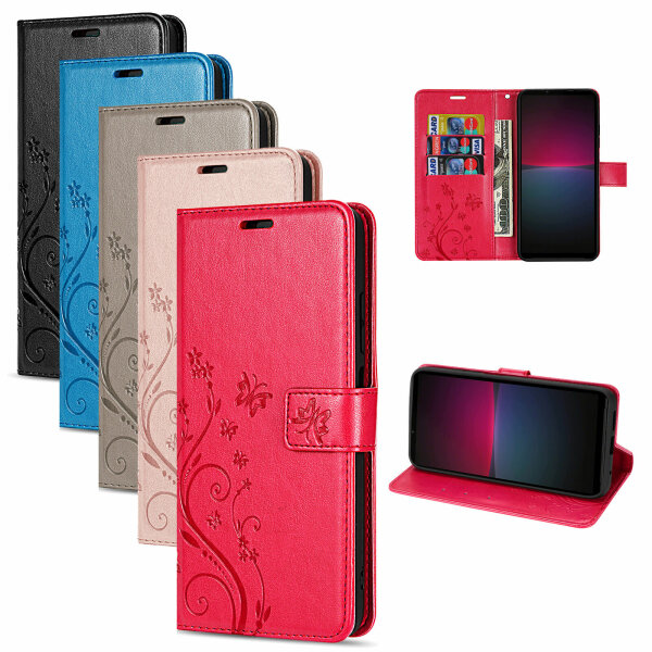 Hülle für Sony Xperia 10 IV, Schutzhülle Klapphülle Handyhülle Flip Case Etui