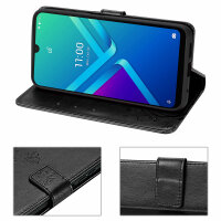 Hülle für Wiko Y82, Handyhülle Schutzhülle Klapphülle Flipcase Etui Handy Tasche