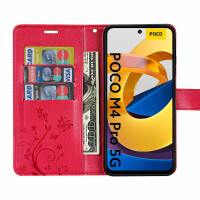 Hülle für Xiaomi POCO M4 Pro 5G, Handyhülle Handy Tasche Wallet Case Flip Etui