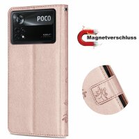 Hülle für Xiaomi POCO X4 Pro 5G, Handyhülle Handy Tasche Schutz Flip Case Schale