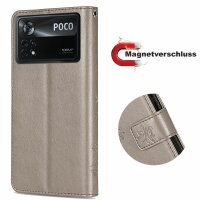 Hülle für Xiaomi POCO X4 Pro 5G, Handyhülle Handy Tasche Schutz Flip Case Schale