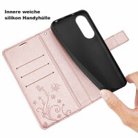 Hülle ZTE Blade V40s, Handy Tasche Handyhülle Flip Wallet Case Klapphülle Etui