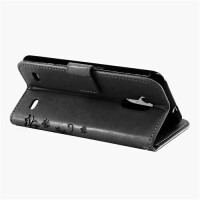 ZTE Handy Tasche Handyhülle Wallet Schutz Hülle Blumen Flip Cover Buch Case Etui