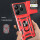 Outdoor Panzer Hülle für Xiaomi Redmi Note 14 5G Handyhülle Kameraschutz Ringhalter in Rot