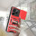 Outdoor Panzer Hülle für Xiaomi Redmi Note 14 5G Handyhülle Kameraschutz Ringhalter in Rot