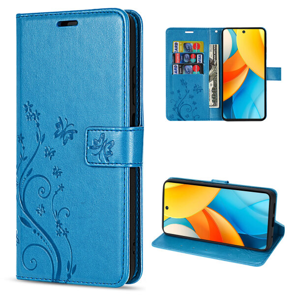 Hülle für ZTE Blade V60 Vita Handy Tasche Handyhülle Hülle Schutzhülle Klapphülle in Blau