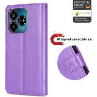 Hülle für ZTE Blade V60 Vita Handy Tasche Handyhülle Hülle Schutzhülle Klapphülle in Lila