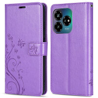 Hülle für ZTE Blade V60 Vita Handy Tasche Handyhülle Hülle Schutzhülle Klapphülle in Lila