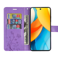 Hülle für ZTE Blade V60 Vita Handy Tasche Handyhülle Hülle Schutzhülle Klapphülle in Lila