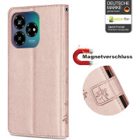 Hülle für ZTE Blade V60 Vita Handy Tasche Handyhülle Hülle Schutzhülle Klapphülle in Rosegold