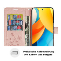 Hülle für ZTE Blade V60 Vita Handy Tasche Handyhülle Hülle Schutzhülle Klapphülle in Rosegold