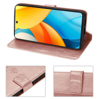 Hülle für ZTE Blade V60 Vita Handy Tasche Handyhülle Hülle Schutzhülle Klapphülle in Rosegold