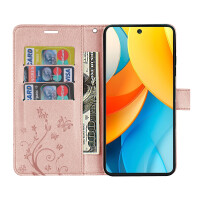 Hülle für ZTE Blade V60 Vita Handy Tasche Handyhülle Hülle Schutzhülle Klapphülle in Rosegold