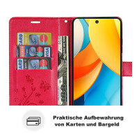 Hülle für ZTE Blade V60 Vita Handy Tasche Handyhülle Hülle Schutzhülle Klapphülle in Rot