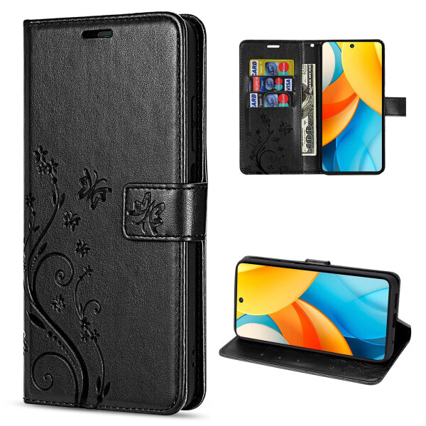 Hülle für ZTE Blade V60 Vita Handy Tasche Handyhülle Hülle Schutzhülle Klapphülle in Schwarz
