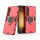 Handyhülle für Samsung Galaxy S25 Ring Case Hülle Outdoor Back Cover Bumper in Rot