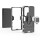 Handyhülle für Samsung Galaxy S25 Ultra Ring Case Hülle Outdoor Back Cover Bumper in Schwarz