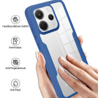 360° Grad Hülle für Xiaomi Redmi Note 14 5G vollschutz Integriertem Displayschutz in Blau