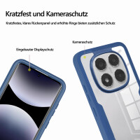 360° Grad Hülle für Xiaomi Redmi Note 14 Pro 4G vollschutz Integriertem Displayschutz in Blau