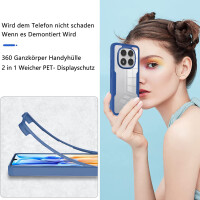 360° Grad Hülle für Xiaomi Redmi Note 14 Pro 4G vollschutz Integriertem Displayschutz in Blau