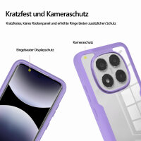 360° Grad Hülle für Xiaomi Redmi Note 14 Pro 4G vollschutz Integriertem Displayschutz in Lila