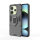 Hülle für Xiaomi Redmi Note 14 5G Handyhülle Drehbar Ringhalter Magnet Bumper Case in Schwarz