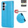 Hülle für Samsung Galaxy S25 Handyhülle Handy Tasche Wallet Case Flip Cover in Blau
