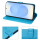 Hülle für Samsung Galaxy S25 Handyhülle Handy Tasche Wallet Case Flip Cover in Blau