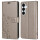 Hülle für Samsung Galaxy S25 Handyhülle Handy Tasche Wallet Case Flip Cover in Grau