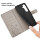 Hülle für Samsung Galaxy S25 Handyhülle Handy Tasche Wallet Case Flip Cover in Grau