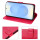 Hülle für Samsung Galaxy S25 Handyhülle Handy Tasche Wallet Case Flip Cover in Rot