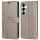 Hülle für Samsung Galaxy S25+ Handyhülle Handy Tasche Wallet Case Flip Cover in Grau