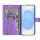 Hülle für Samsung Galaxy S25+ Handyhülle Handy Tasche Wallet Case Flip Cover in Lila