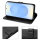 Hülle für Samsung Galaxy S25+ Handyhülle Handy Tasche Wallet Case Flip Cover in Schwarz