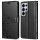 Hülle für Samsung Galaxy S25 Ultra Handyhülle Handy Tasche Wallet Case Flip Cover in Schwarz