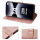 Hülle für Xiaomi Redmi Note 14 Pro 4G, Handy Tasche Handyhülle Wallet Case Flip Cover in Rosegold